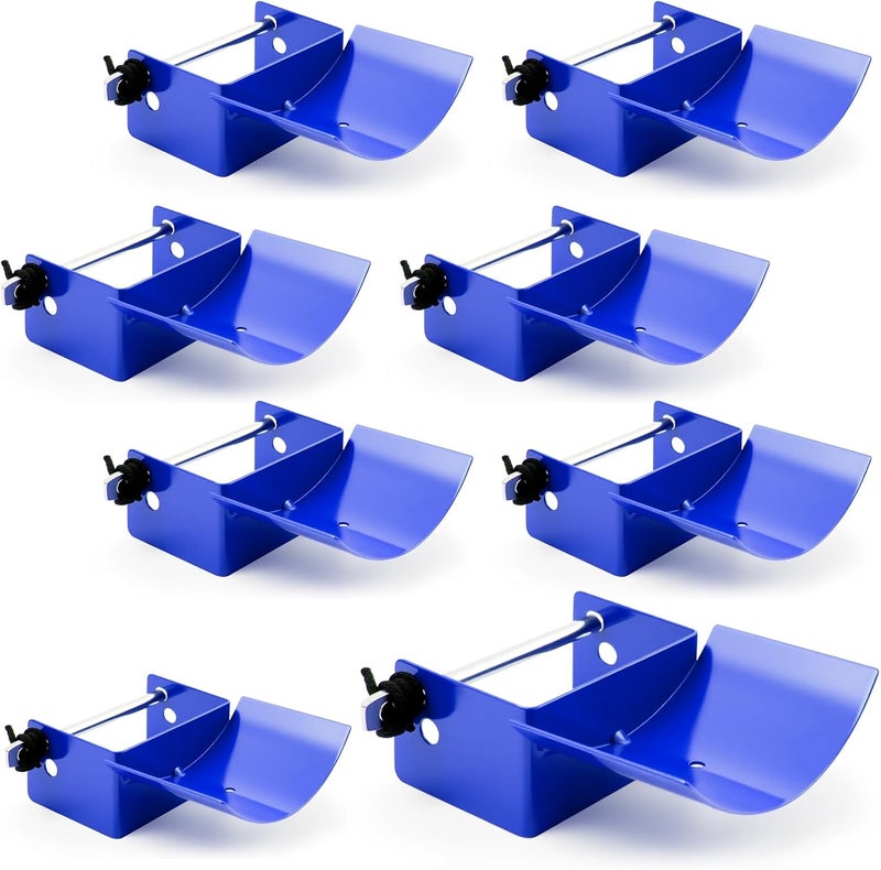 Abbylike 4 Pairs (8 Pieces) Jump Cups Metal Horse Jump Cups with Pin Fits Standards Uprights, Lightweight Durable for Hobby Horse Jumper Equestrian Activities - Image 1